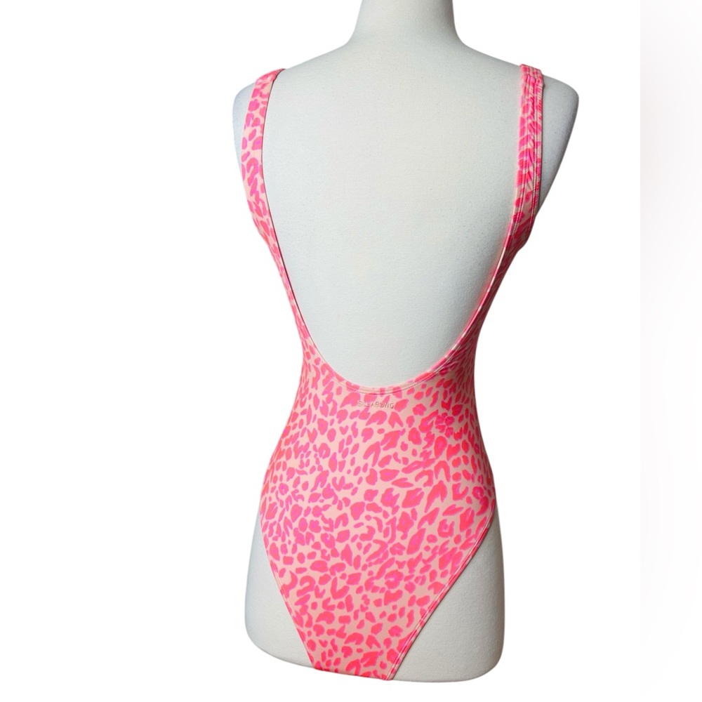 Billabong Pink Leopard One Piece Swimsuit - Picture 7 of 9